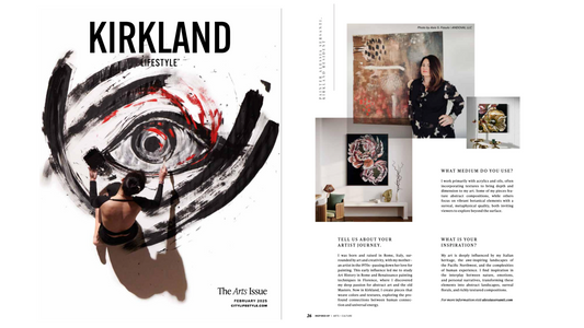 Alessia Sersanti Featured in Kirkland Lifestyle Magazine – A Milestone in My Artistic Journey