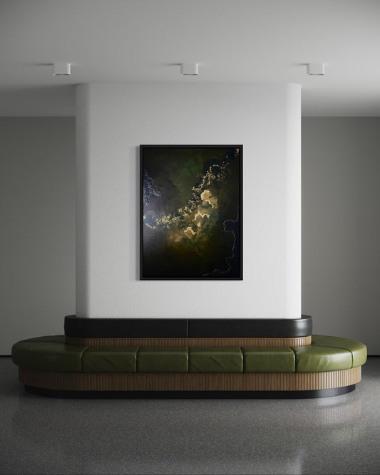 "Down There", Original Painting (Framed)