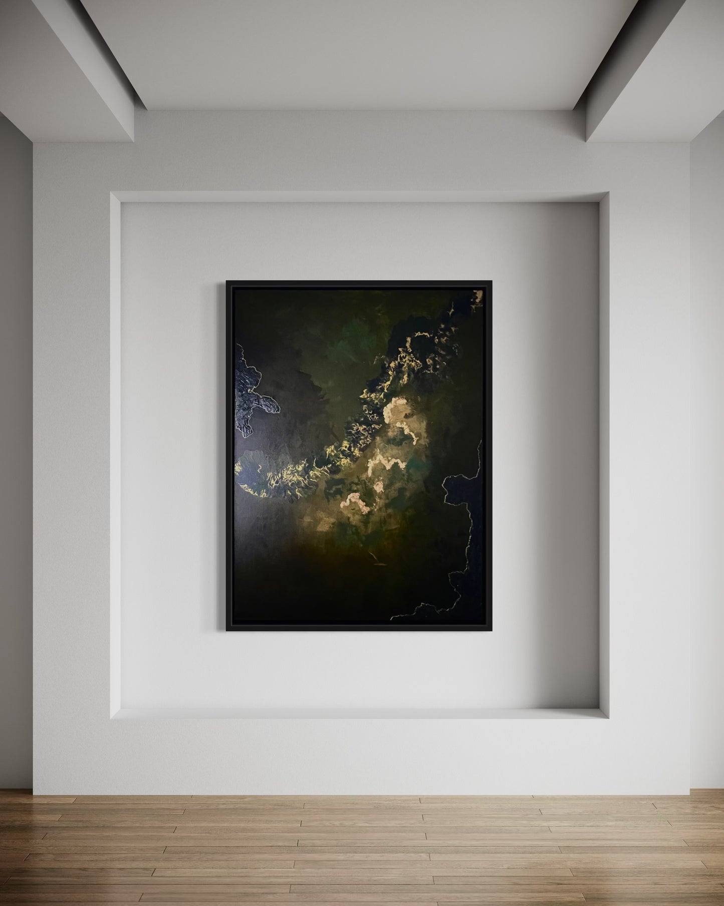 "Down There", Original Painting (Framed)