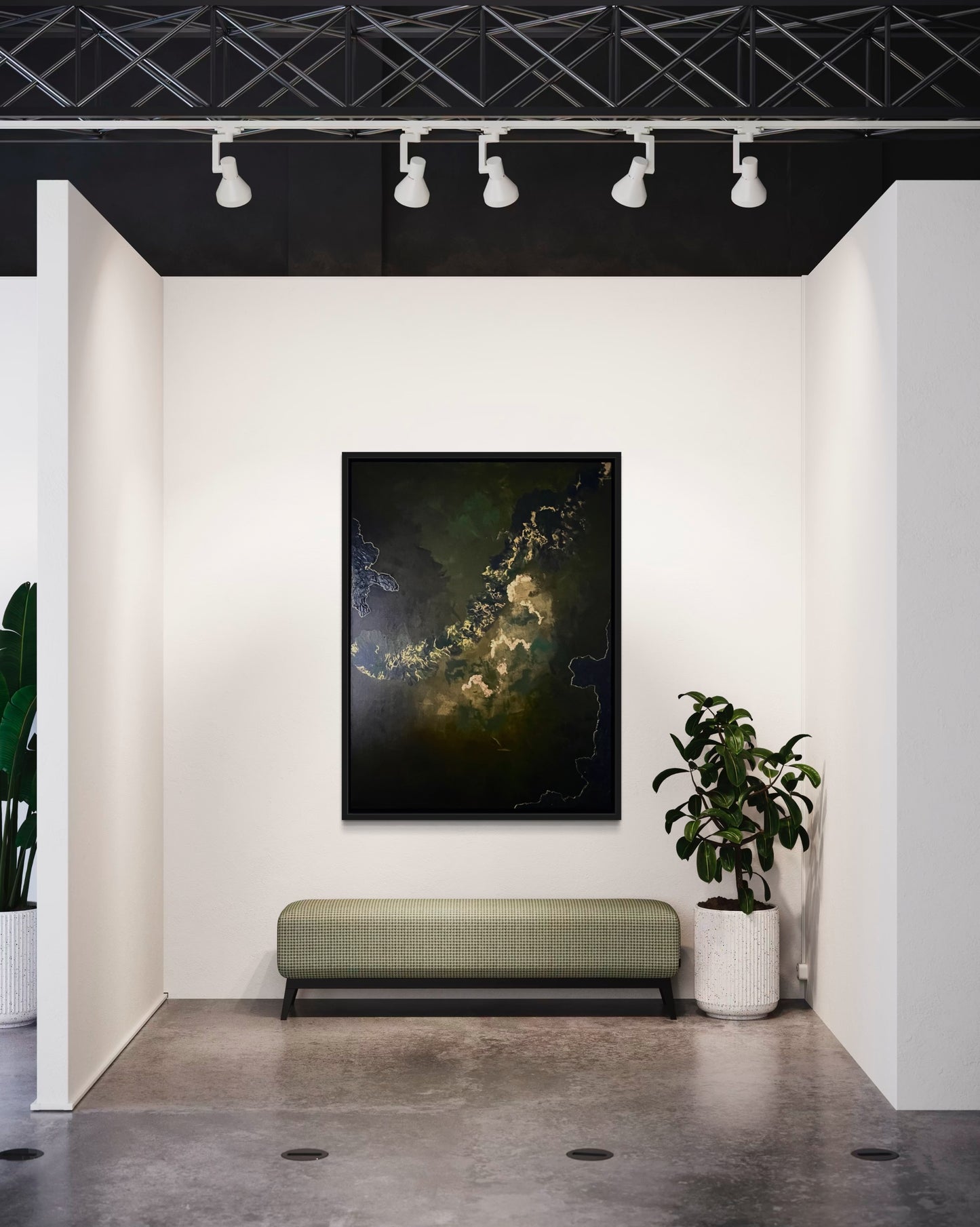"Down There", Original Painting (Framed)