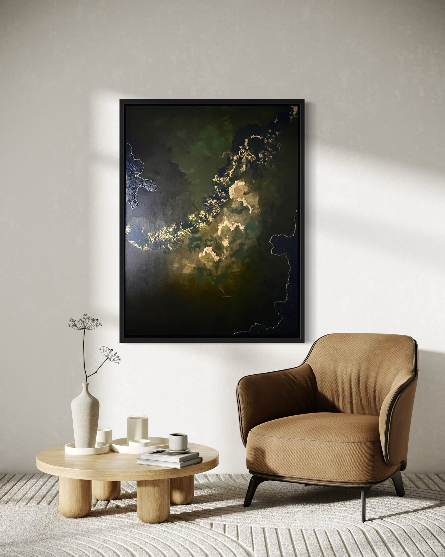 "Down There", Original Painting (Framed)