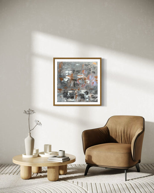 “Mindful Awakenings”, Original Painting (Framed)