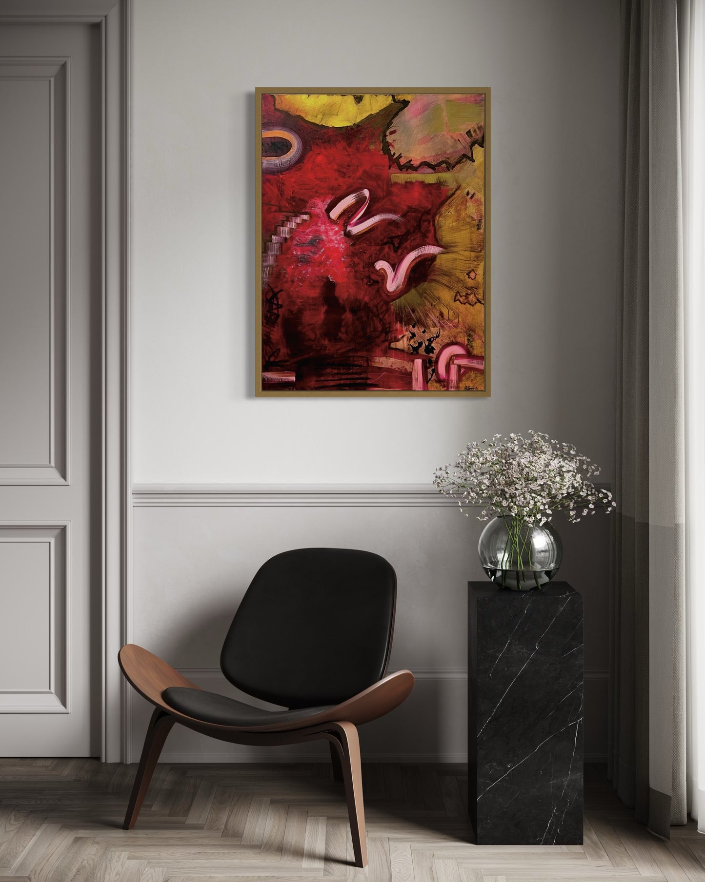 "The Ceremony of First Light", Original Painting (Framed)