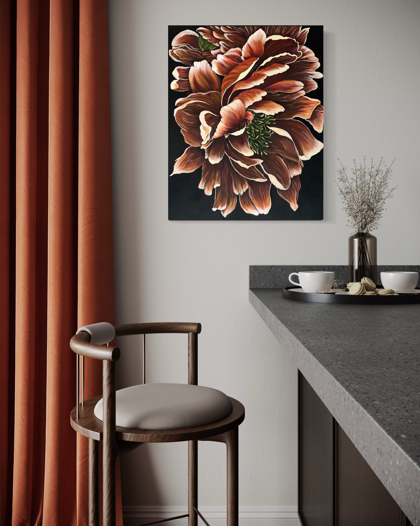 "Velvet Bloom", Original Painting