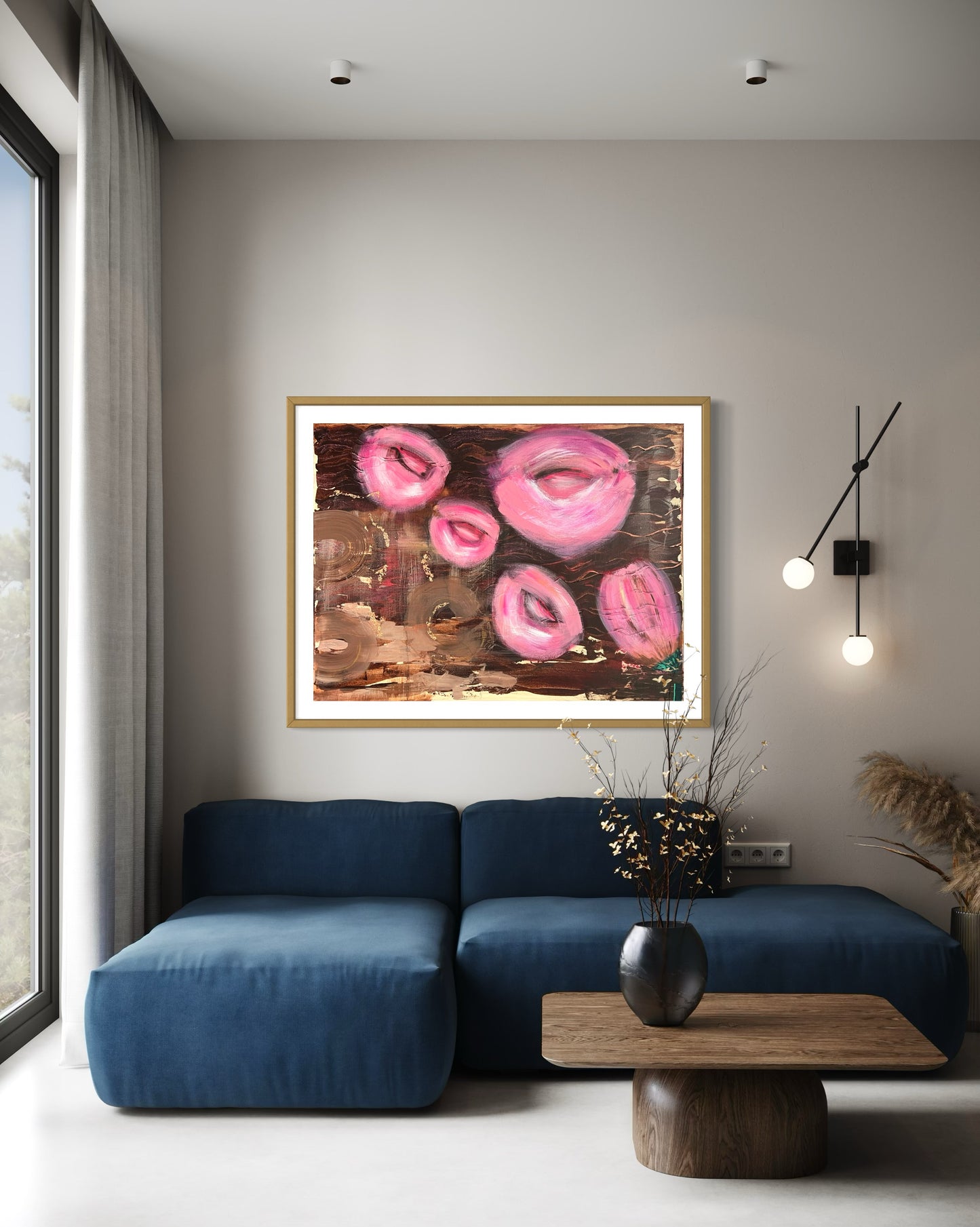 "Whispers in the Sand", Original Painting (Framed)