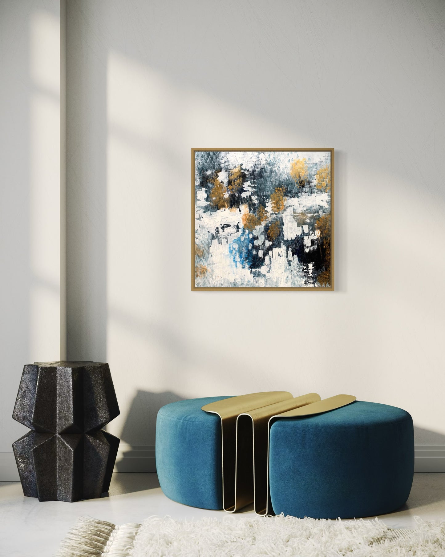 "Winter Explosion", Original Painting (Framed)