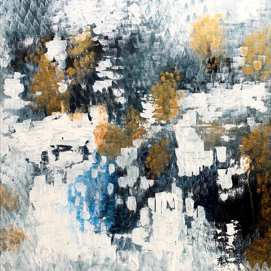"Winter Explosion", Original Painting (Framed)