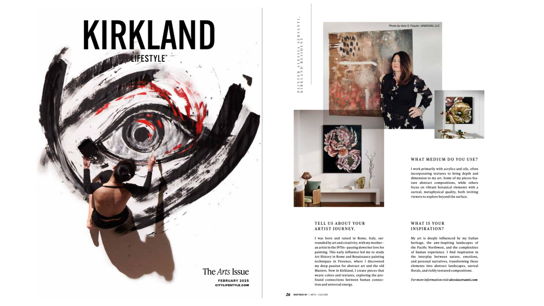 Alessia Sersanti Featured in Kirkland Lifestyle Magazine – A Milestone in My Artistic Journey