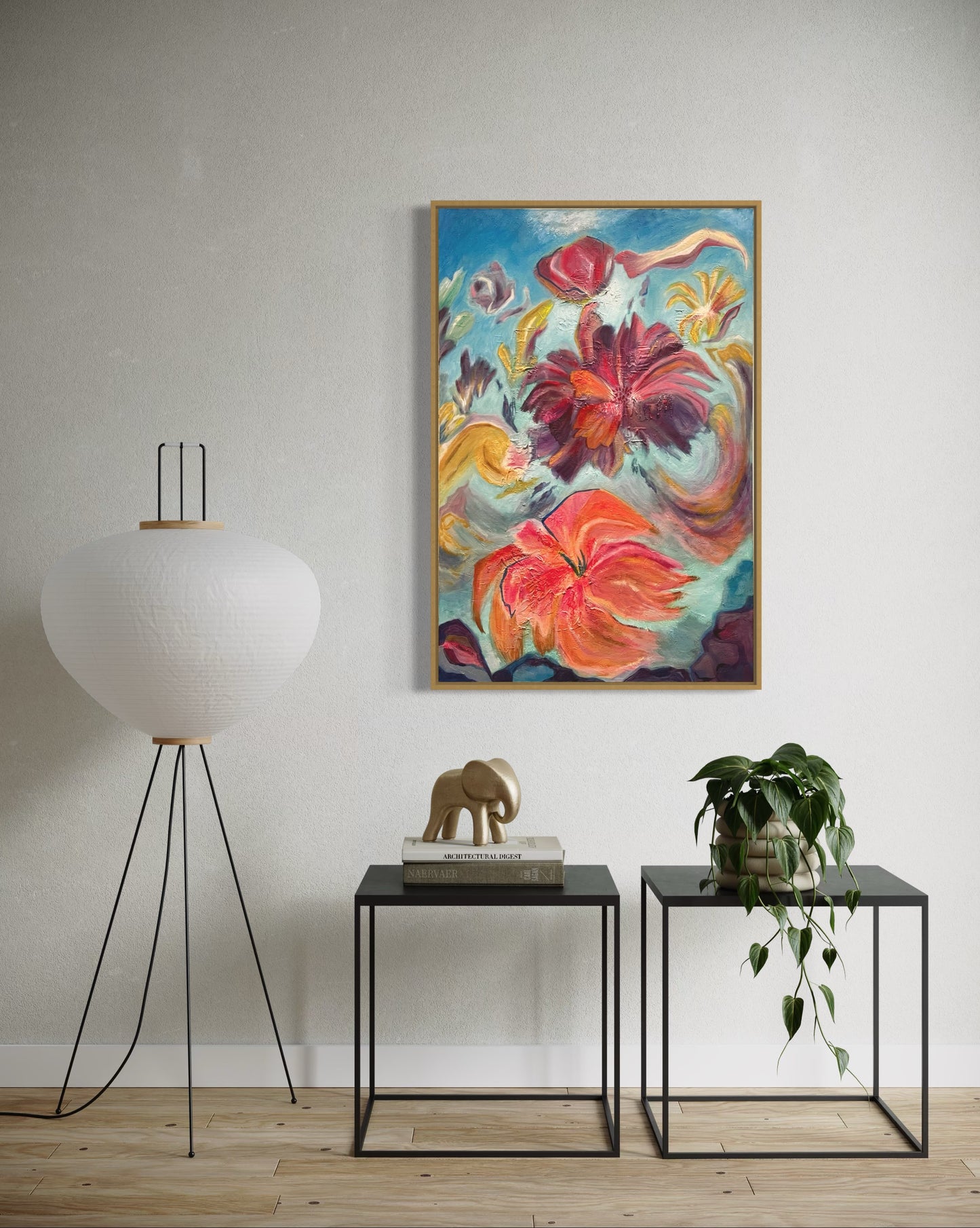 "Aphrodite’s Drift", Original Oil Painting (Framed)