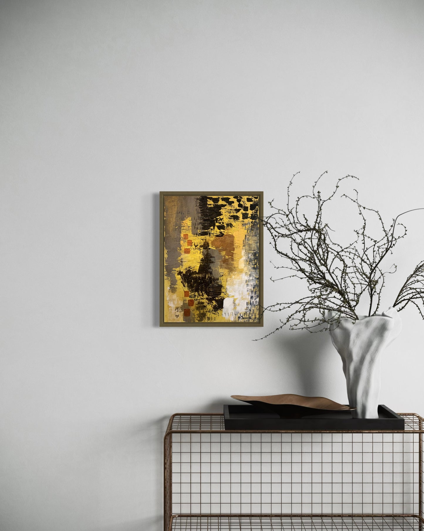 "Desert Rush", Original Painting (Framed)