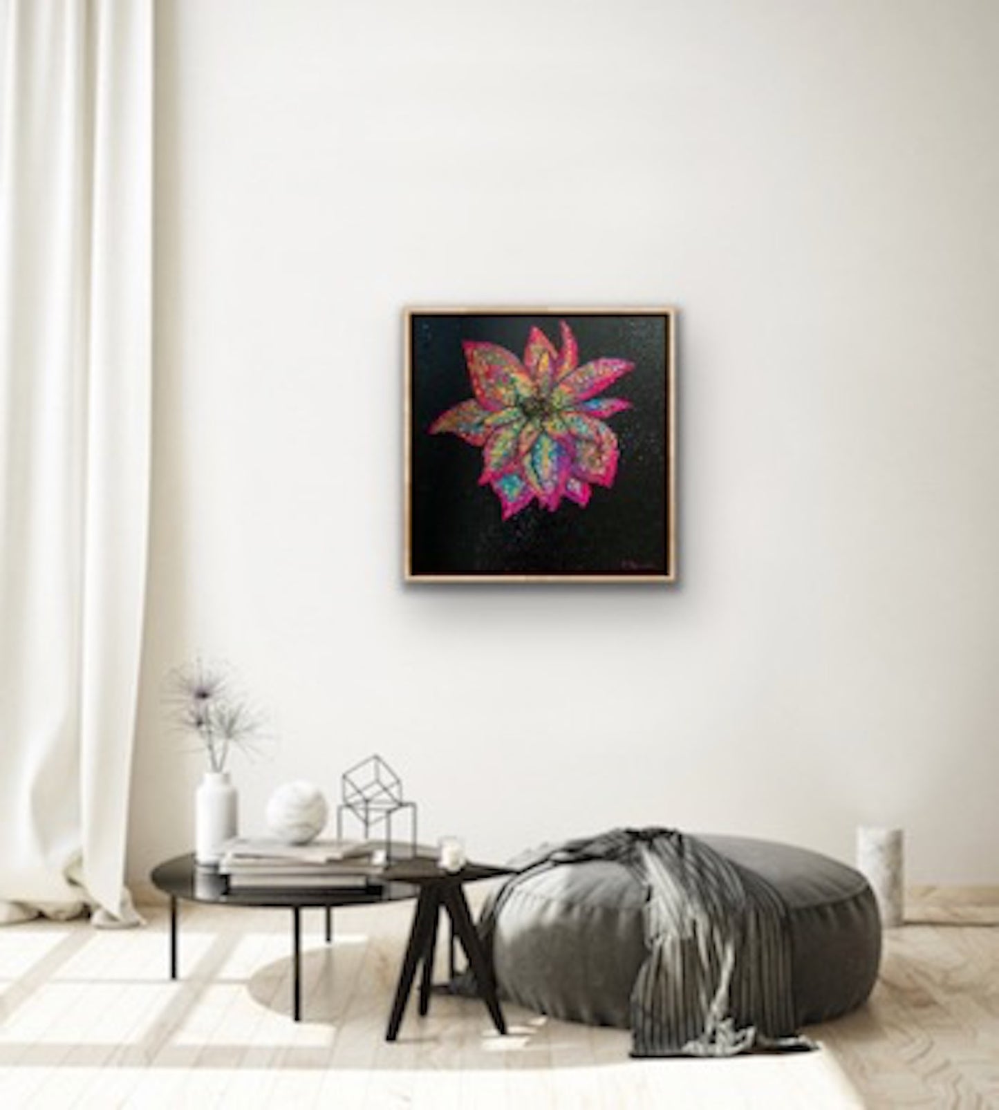 "Flore Petaloso", Original Painting (Framed)