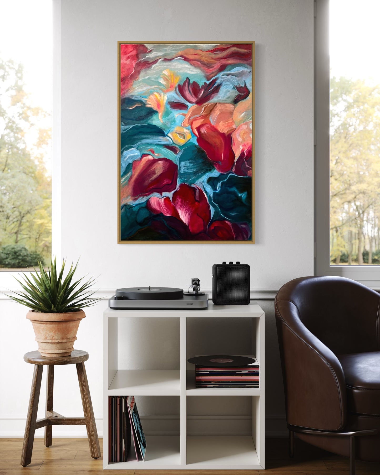"Neptune's Lullaby", Original Oil Painting (Framed)