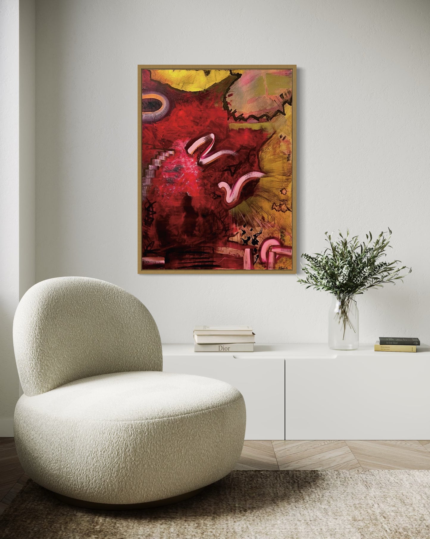"The Ceremony of First Light", Original Painting (Framed)