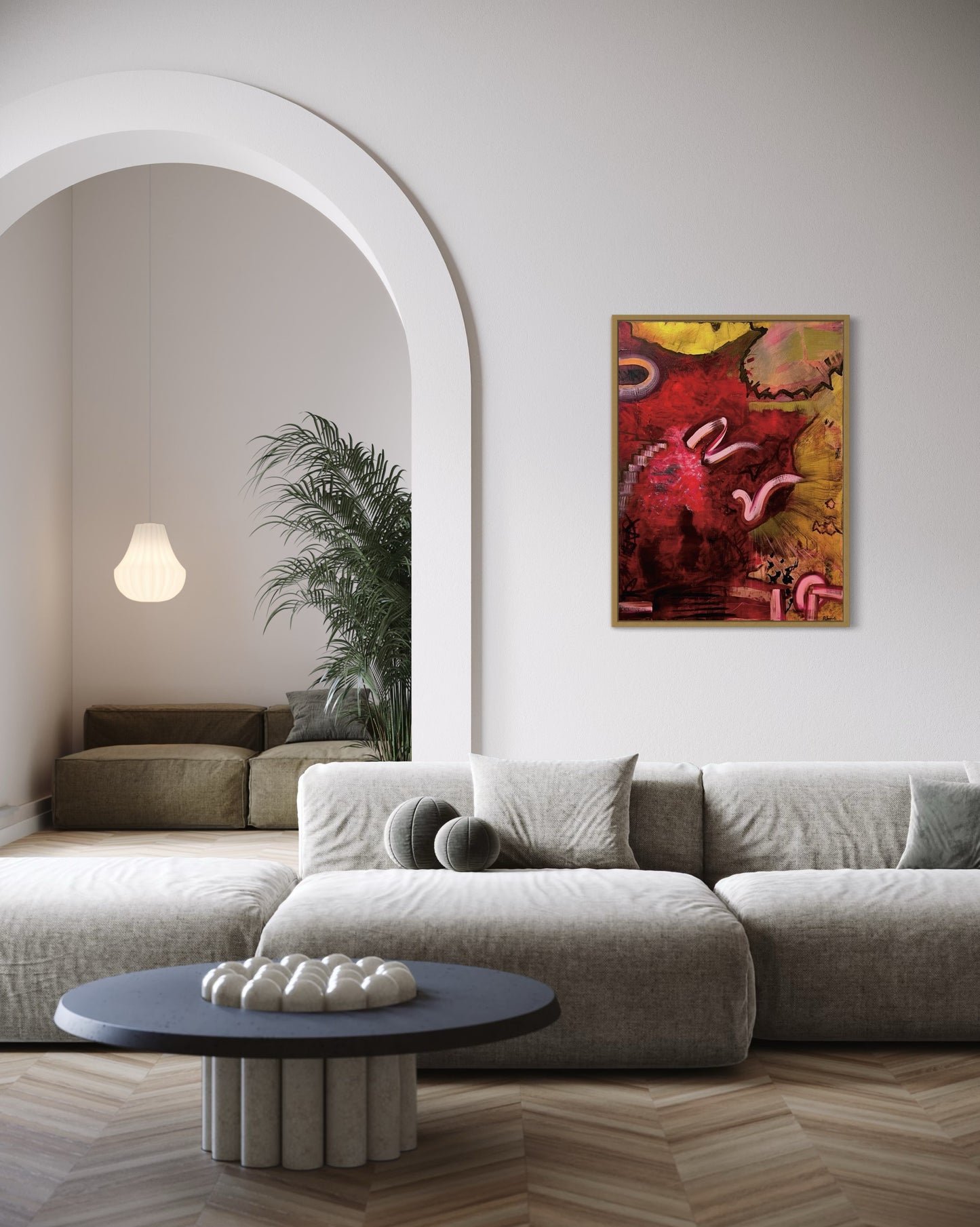 "The Ceremony of First Light", Original Painting (Framed)