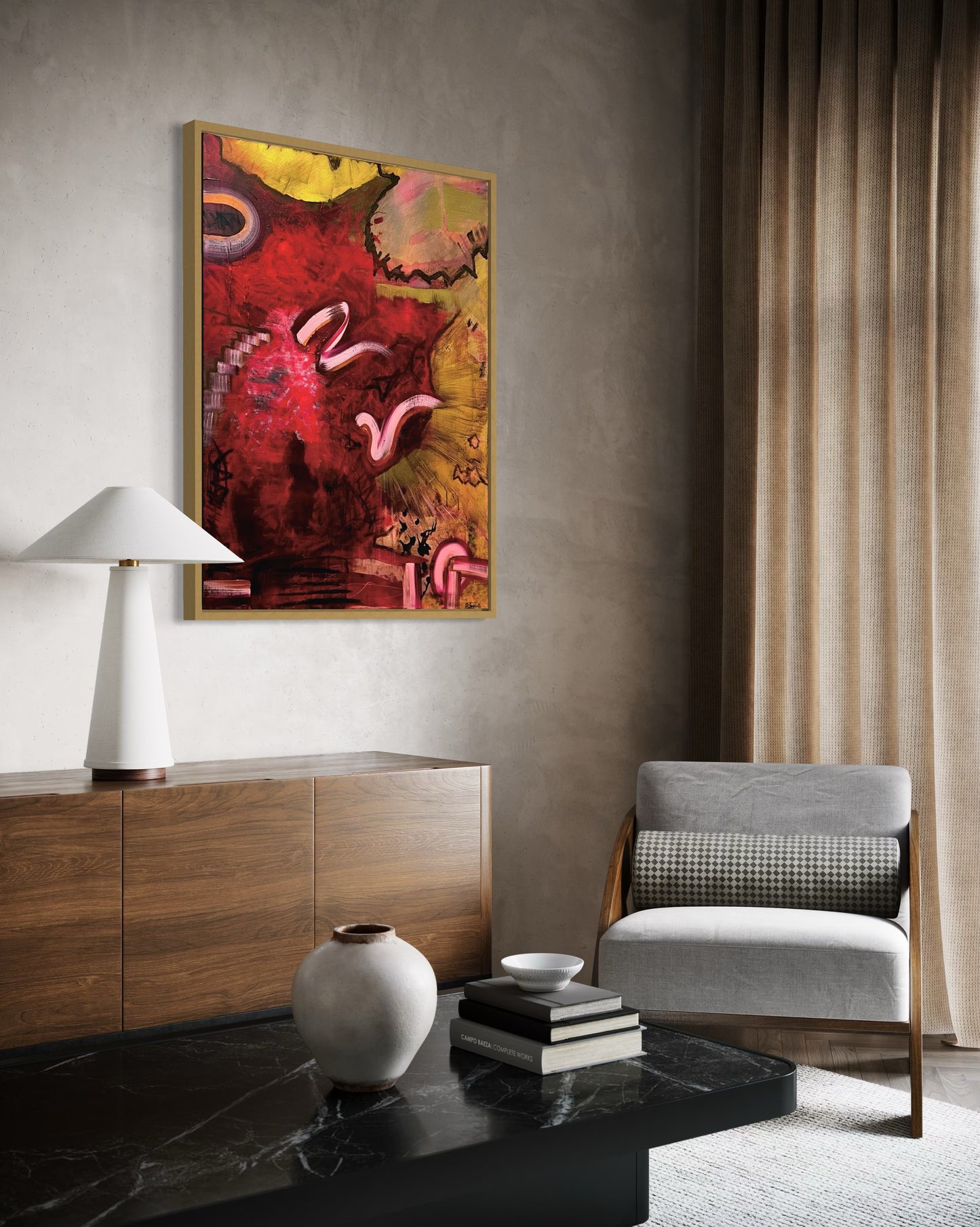 "The Ceremony of First Light", Original Painting (Framed)