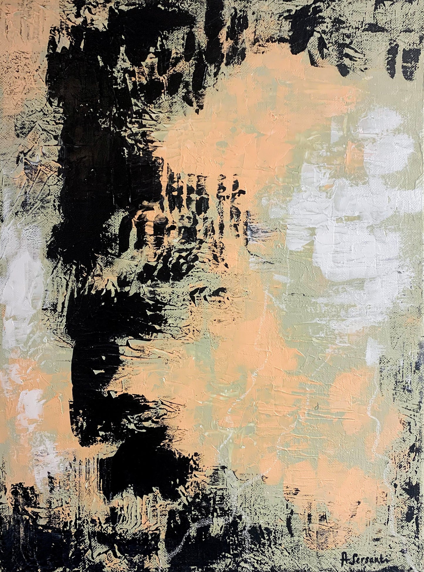 "Thunderstorm in the desert" Fine Art Paper Print