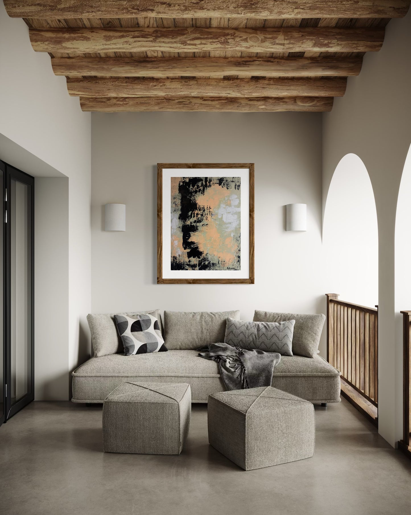 "Thunderstorm in the desert" Fine Art Paper Print
