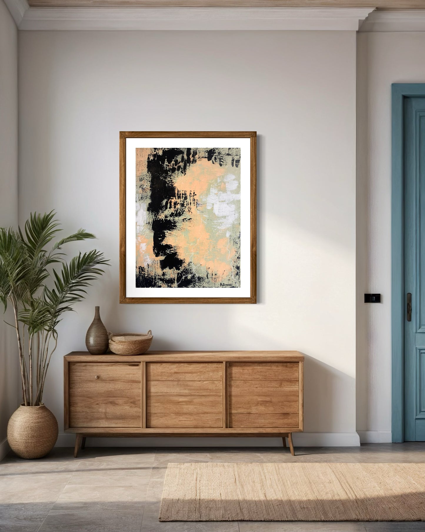 "Thunderstorm in the desert" Fine Art Paper Print