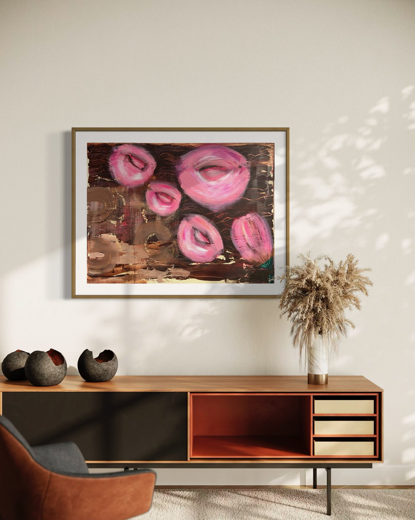 "Whispers in the Sand", Original Painting (Framed)