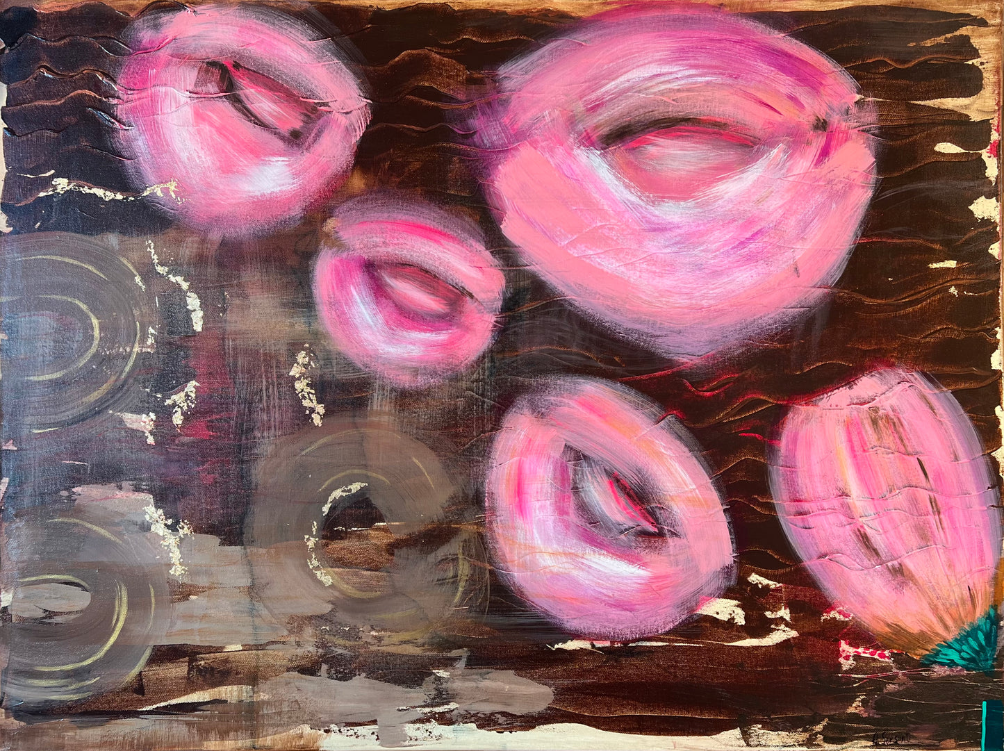 "Whispers in the Sand", Original Painting (Framed)